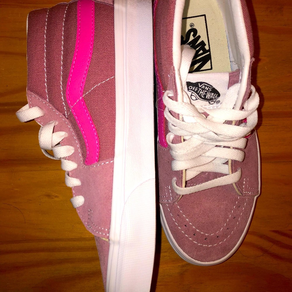 Brand new mid top vans, without box; size 6 women’s